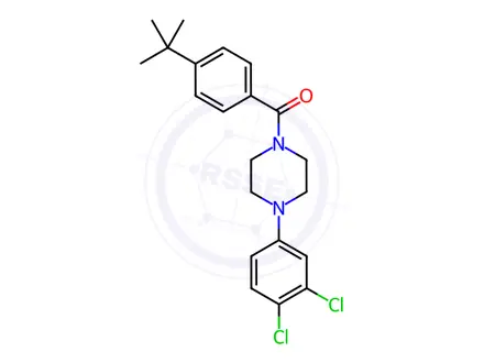 Chemical structure of (4-(Tert-butyl)phenyl)(4-(3,4-dichlorophenyl)piperazin-1-yl)methanone