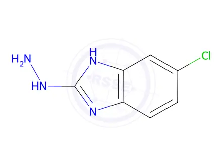 Chemical structure of 6-chloro-2-hydrazino-1H-benzimidazole