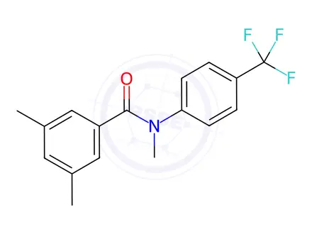 Chemical structure of N,3,5-Trimethyl-N-[4-(trifluoromethyl)phenyl]benzamide