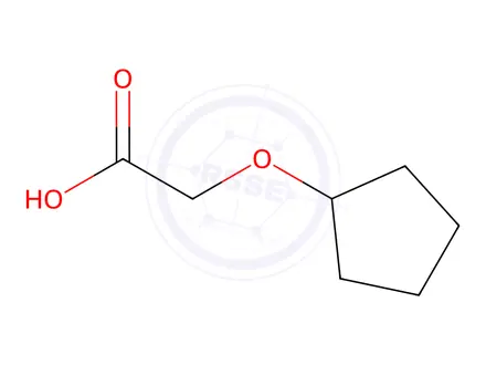 Chemical structure of 2-(Cyclopentyloxy)acetic Acid