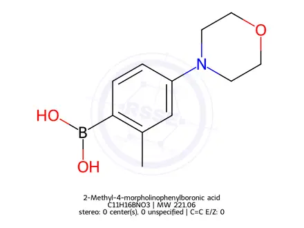 Chemical structure of (2-Methyl-4-morpholinophenyl)boronic acid