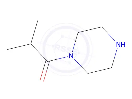 Chemical structure of 2-Methyl-1-(piperazin-1-yl)propan-1-one