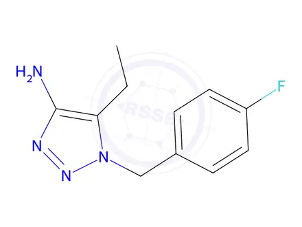 Chemical structure of 5-Ethyl-1-(4-fluorobenzyl)-1h-1,2,3-triazol-4-amine
