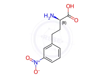 Chemical structure of 3-Nitro-D-homophenylalanine