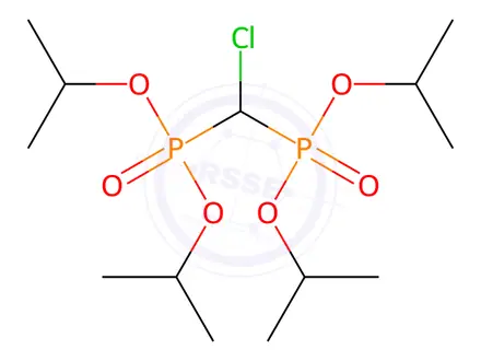 Chemical structure of tetraisopropyl (chloromethylene)bis(phosphonate)