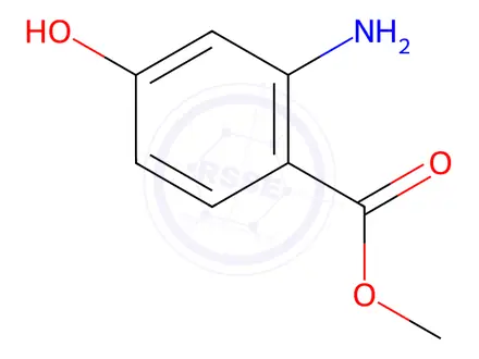 Chemical structure of methyl 2-amino-4-hydroxybenzoate