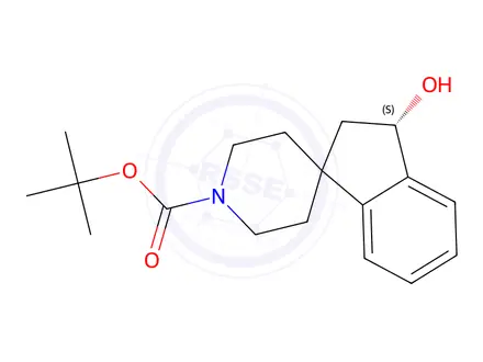 Chemical structure of Tert-butyl (S)-3-hydroxy-2,3-dihydrospiro[indene-1,4'-piperidine]-1'-carboxylate