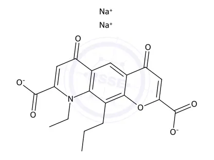 Chemical structure of Nedocromil Sodium