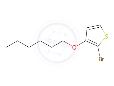 Chemical structure of Thiophene, 2-bromo-3-(hexyloxy)-