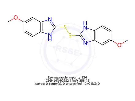 Chemical structure of Esomeprazole Impurity 124