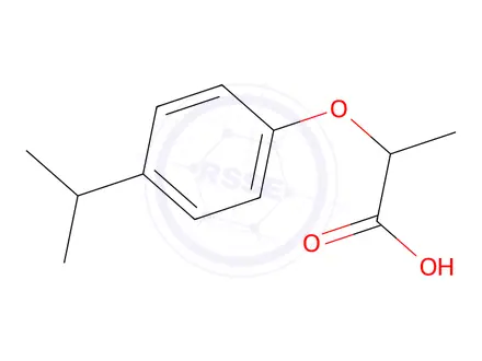 Chemical structure of 2-(4-Isopropylphenoxy)propanoic Acid