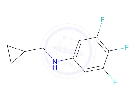 Chemical structure of n-(Cyclopropylmethyl)-3,4,5-trifluoroaniline