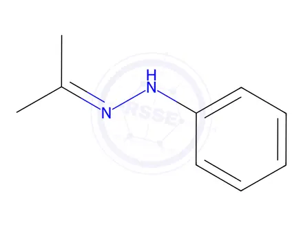 Chemical structure of Acetone phenylhydrazone