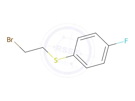Chemical structure of 1-[(2-bromoethyl)sulfanyl]-4-fluorobenzene