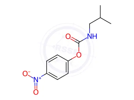 Chemical structure of Carbamic acid, N-(2-methylpropyl)-, 4-nitrophenyl ester