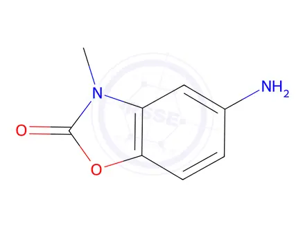 Chemical structure of 5-amino-3-methyl-2,3-dihydro-1,3-benzoxazol-2-one