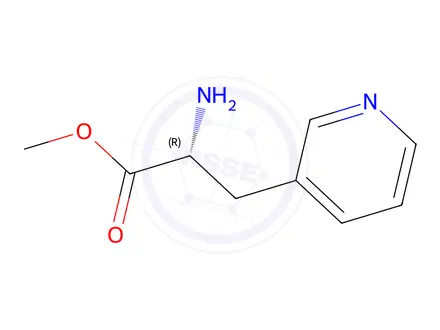 Chemical structure of Methyl (R)-2-amino-3-(pyridin-3-yl)propanoate