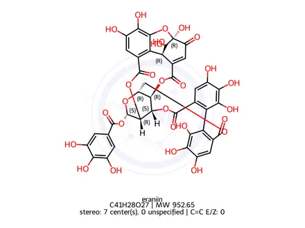 Chemical structure of eraniin