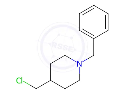 Chemical structure of 1-Benzyl-4-(chloromethyl)piperidine hydrochloride