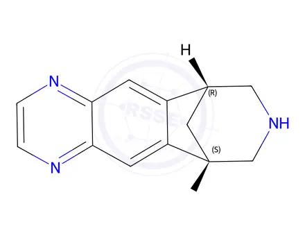 Chemical structure of Varenicline