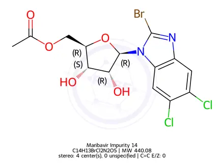 Chemical structure of Maribavir Impurity 86