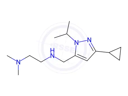 Chemical structure of N'-[(3-cyclopropyl-1-isopropyl-1H-pyrazol-5-yl)methyl]-N,N-dimethylethane-1,2-diamine