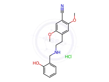 Chemical structure of NBOH-2C-CN Hydrochloride