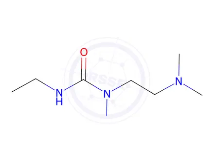 Chemical structure of N,N-dimethylaminoethylnitrosoethylurea