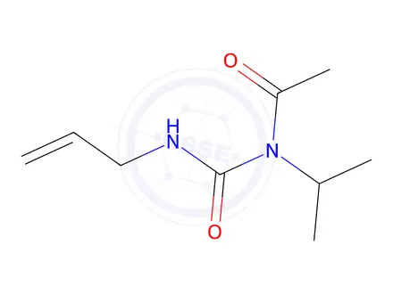 Chemical structure of Allylisopropylacetylurea