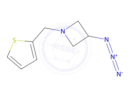 Chemical structure of 3-Azido-1-(thiophen-2-ylmethyl)azetidine