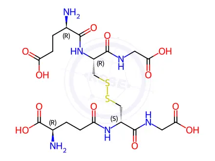 Chemical structure of L-α-Glutamyl-L-cysteinylglycine Glutathione