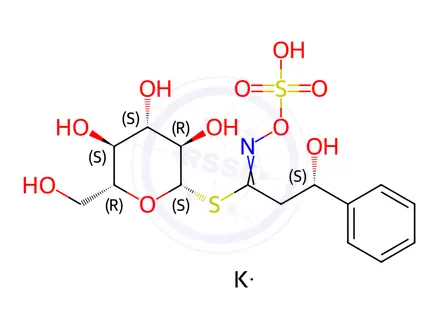 Chemical structure of Glucobarbarin potassium salt