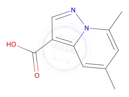 Chemical structure of 5,7-Dimethylpyrazolo[1,5-a]pyridine-3-carboxylic acid