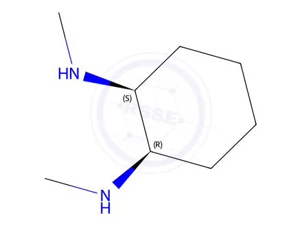 Chemical structure of cis-N1,N2-Dimethylcyclohexane-1,2-diamine hydrochloride