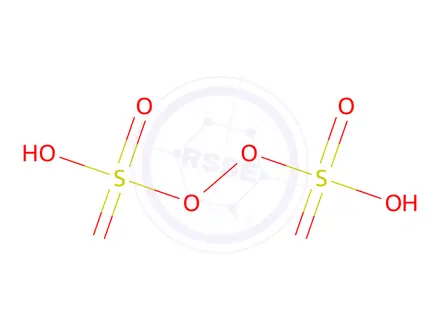 Chemical structure of PEROXYDISULFURIC ACID