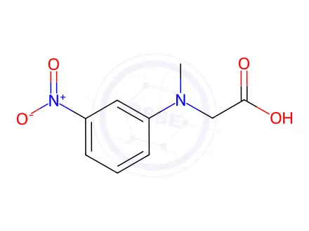Chemical structure of Glycine, N-methyl-N-(3-nitrophenyl)-
