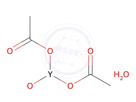 Chemical structure of YTTRIUM ACETATE HYDRATE