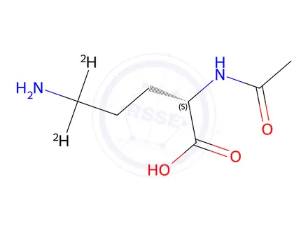 Chemical structure of Nα-Acetyl-L-ornithine-5,5-d2
