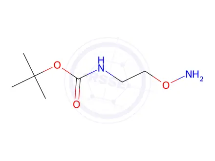 Chemical structure of tert-butyl N-[2-(aminooxy)ethyl]carbamate