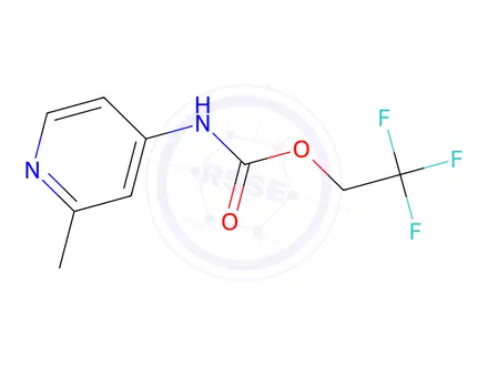 Chemical structure of 2,2,2-Trifluoroethyl (2-methylpyridin-4-yl)carbamate