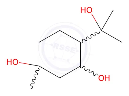 Chemical structure of (1S,2R,4R)-4-(2-Hydroxypropan-2-yl)-1-methylcyclohexane-1,2-diol