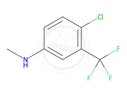Chemical structure of 4-chloro-N-methyl-3-(trifluoromethyl)aniline