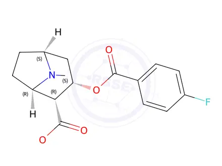 Chemical structure of 4’-Fluoro Cocaine