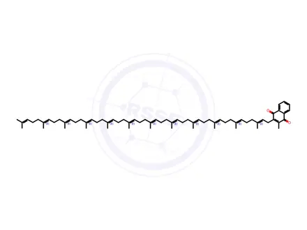 Chemical structure of Menaquinone 12
