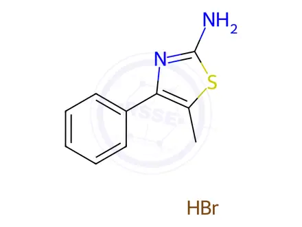 Chemical structure of 5-Methyl-4-phenyl-1,3-thiazol-2-aMine hydrobroMide