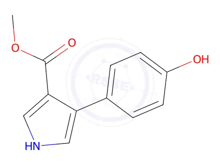 Chemical structure of Methyl 4-(4-hydroxyphenyl)-1H-pyrrole-3-carboxylate