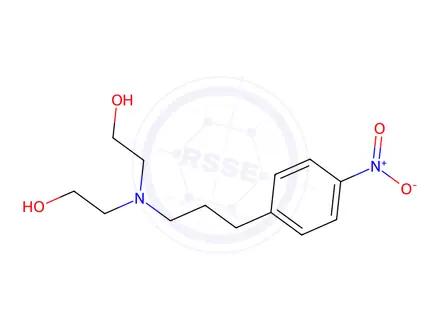 Chemical structure of 2-{(2-Hydroxy-ethyl)-[3-(4-nitro-phenyl)-propyl]-amino}-ethanol