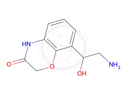 Chemical structure of 8-(2-Amino-1-hydroxyethyl)-2H-benzo[b][1,4]oxazin-3(4H)-one