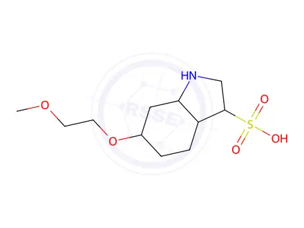 Chemical structure of 6-(2-methoxyethoxy)-1H-indole-3-sulfonic acid