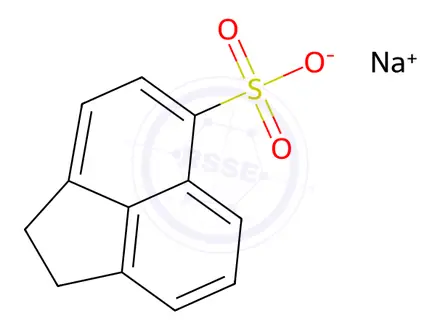 Chemical structure of sodium acenaphthene-5-sulphonate